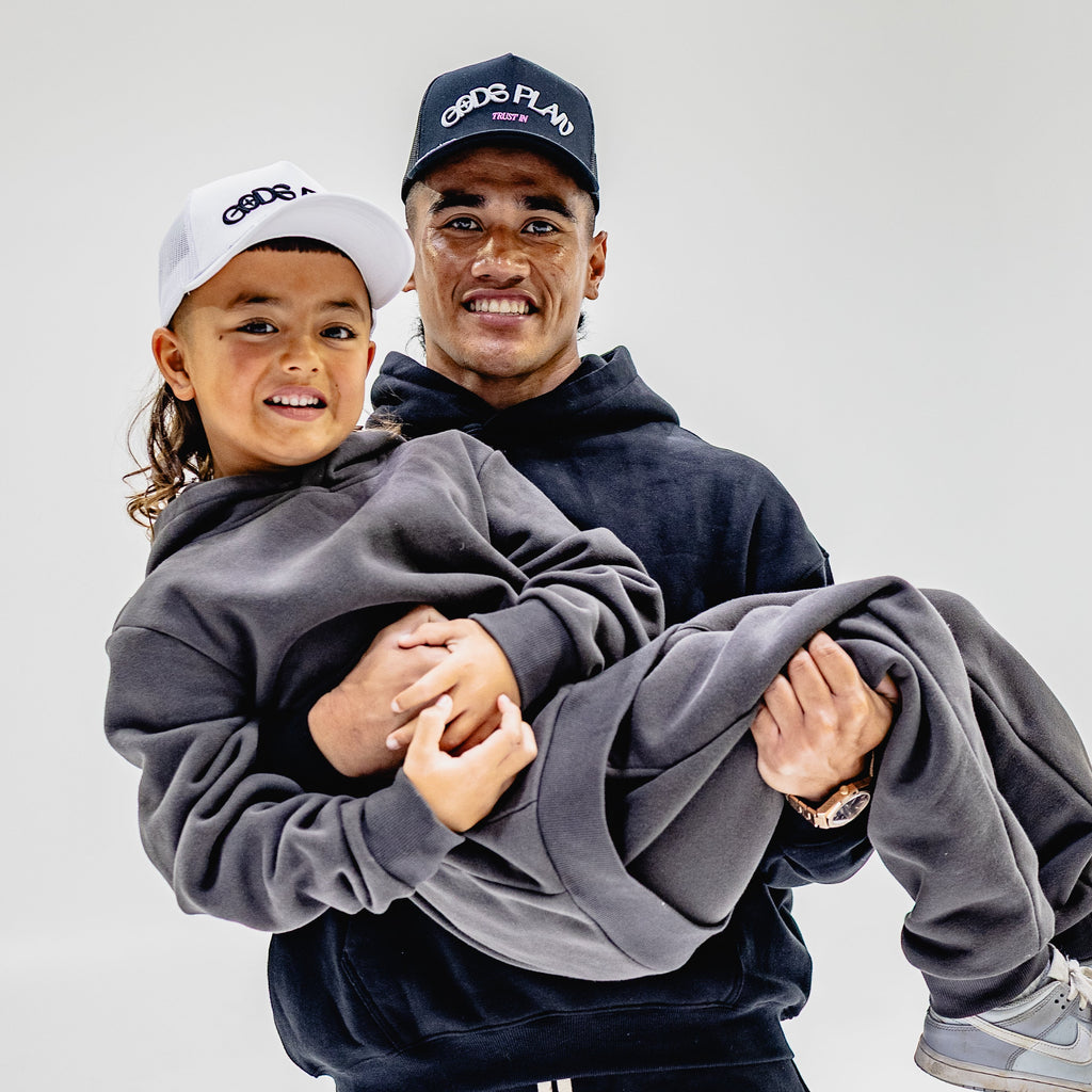God's Plan Trucker Hat Black
