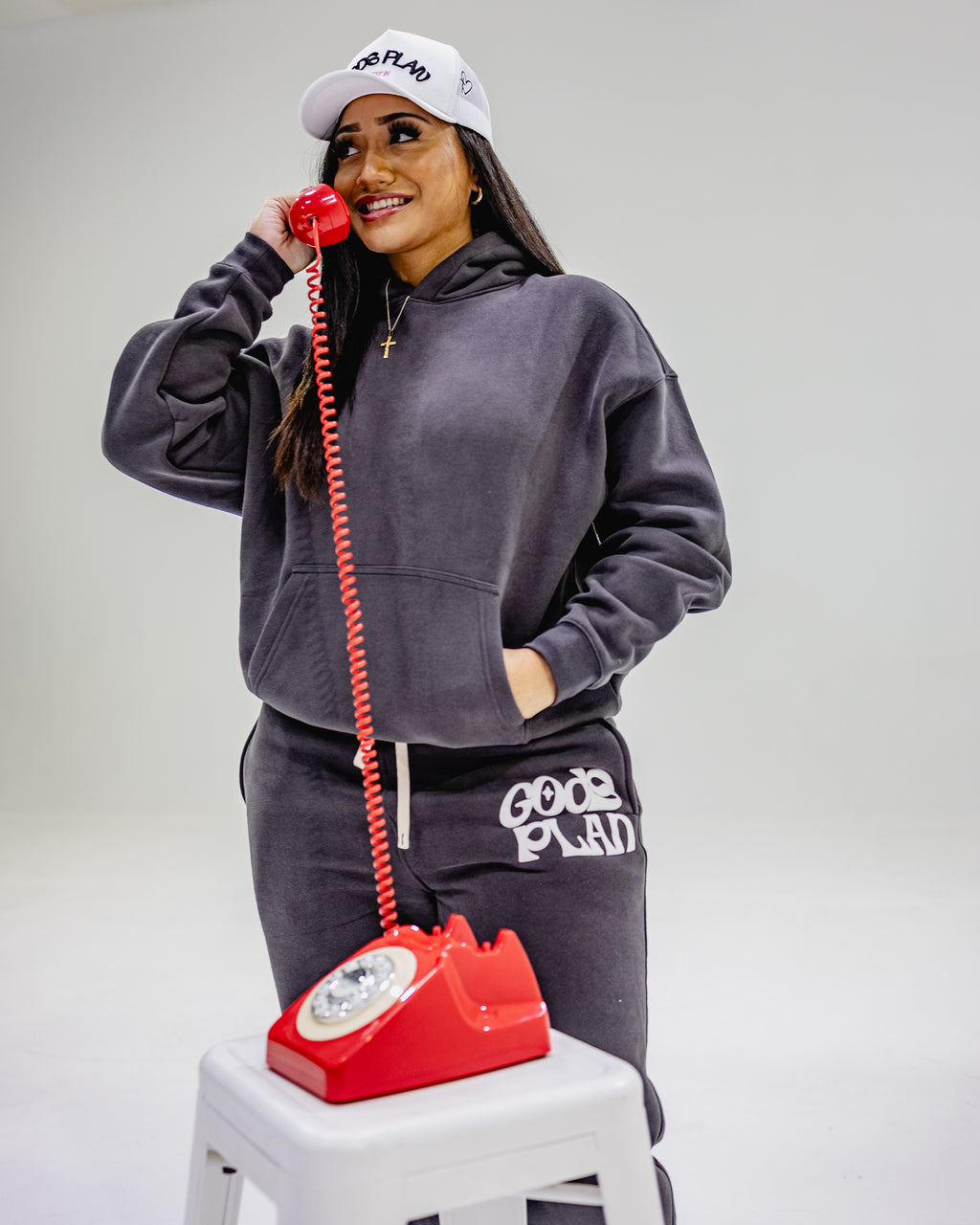 Charcoal Grey God's Plan Hoodie