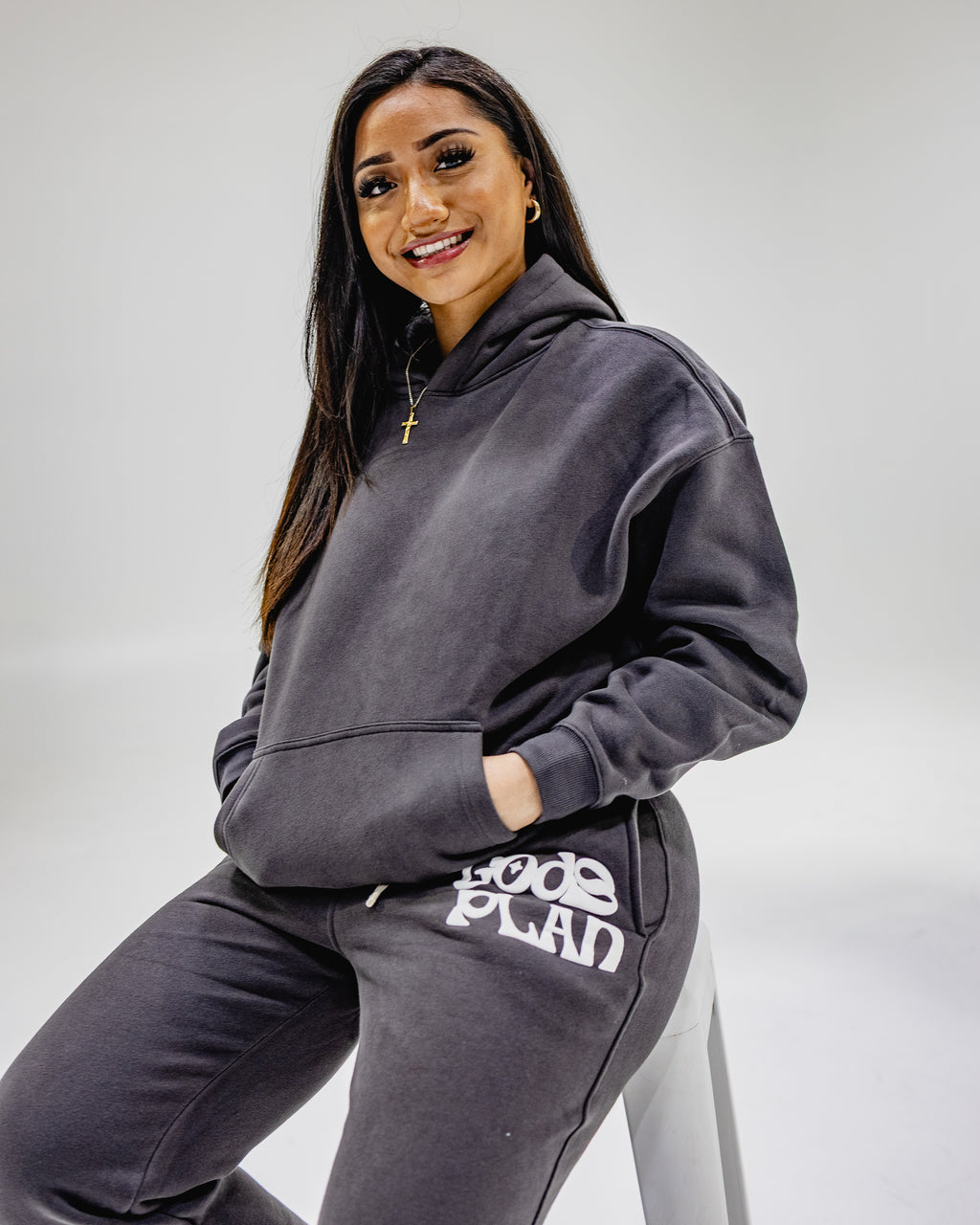 Charcoal Grey God's Plan Hoodie