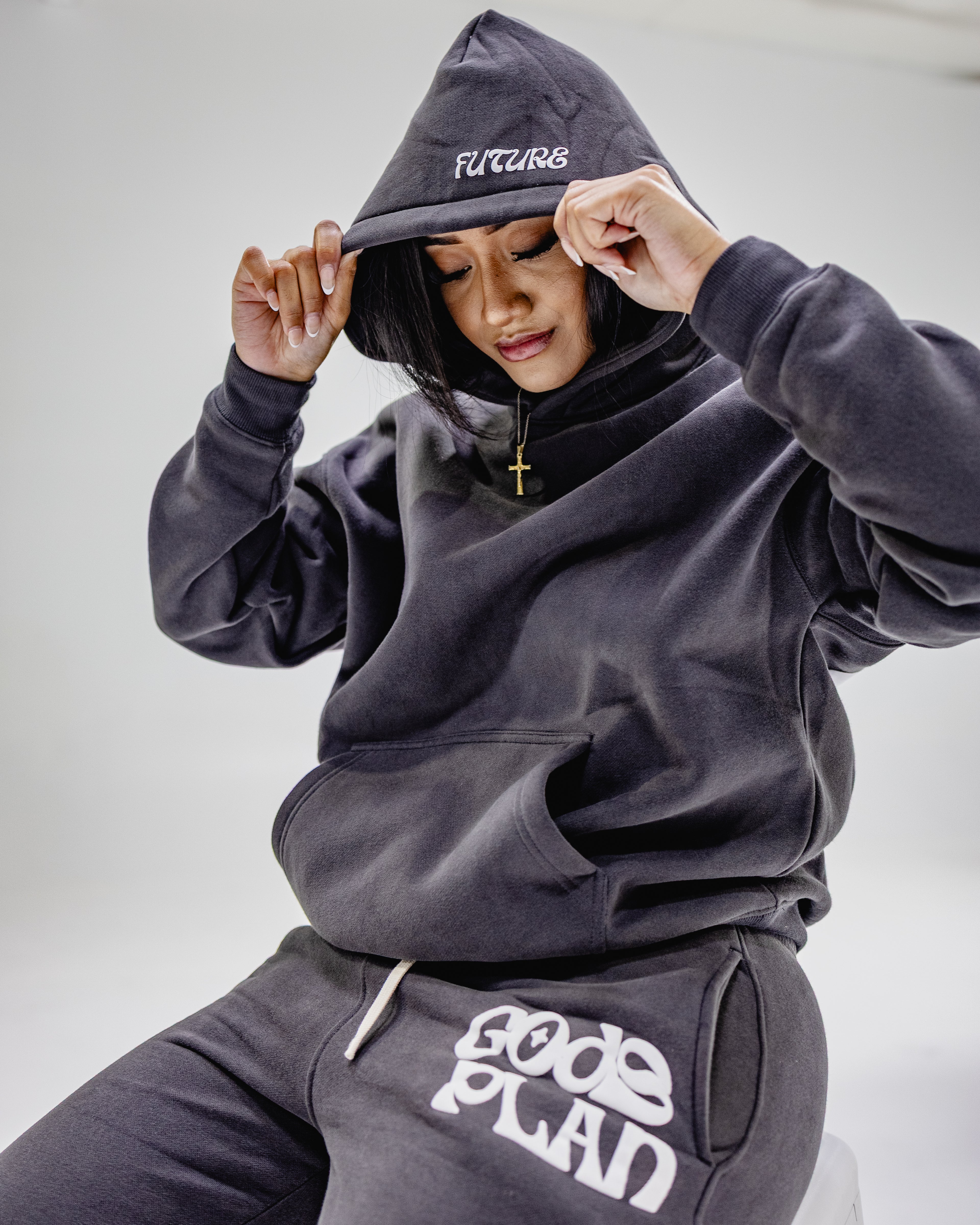 Charcoal Grey God's Plan Hoodie