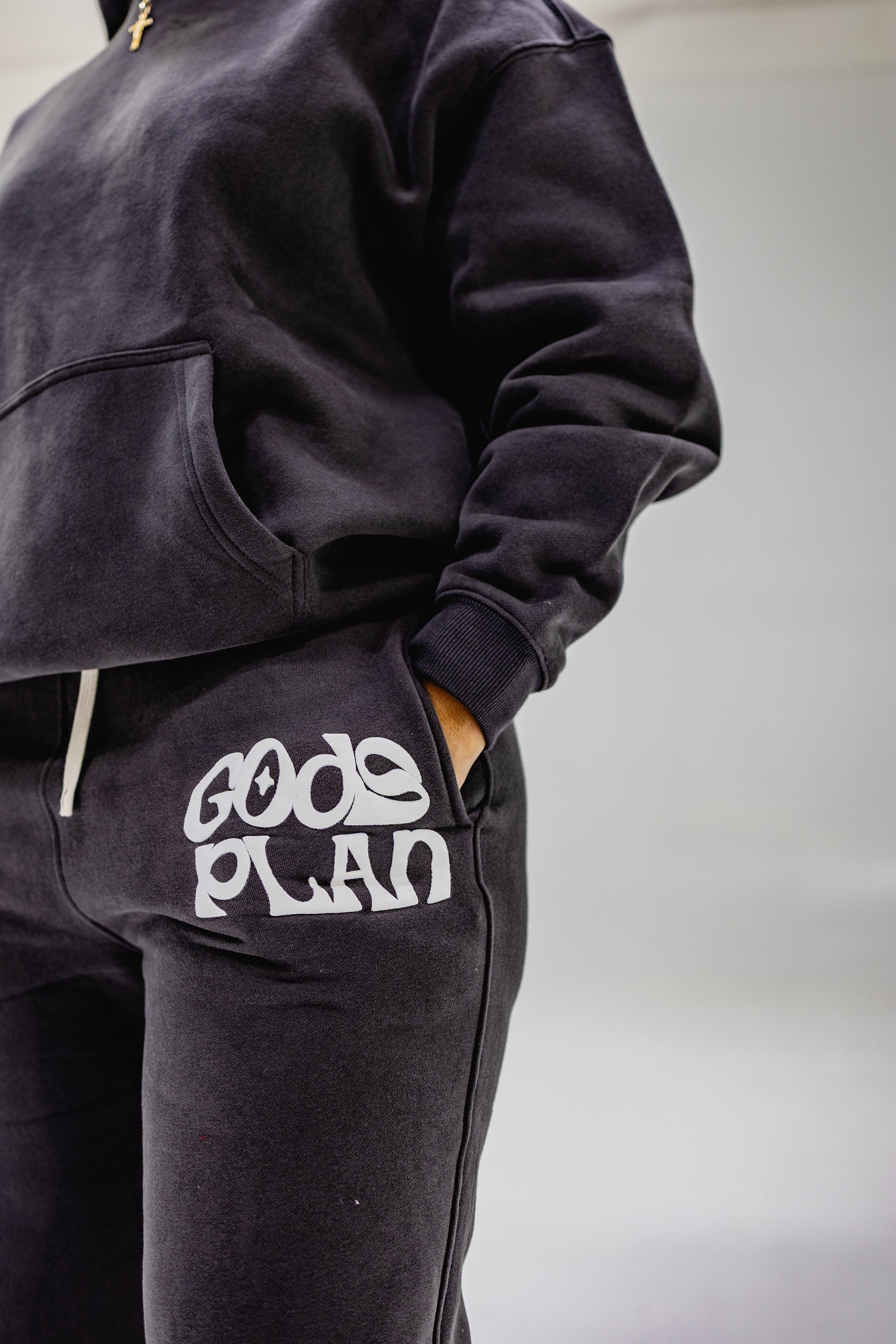 Charcoal Grey God's Plan Hoodie