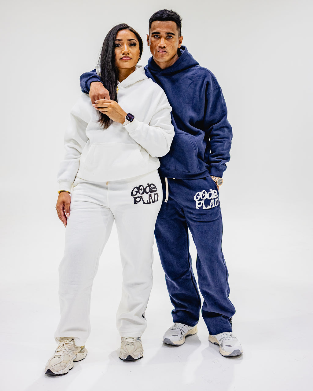Navy Blue God's Plan Sweatpants