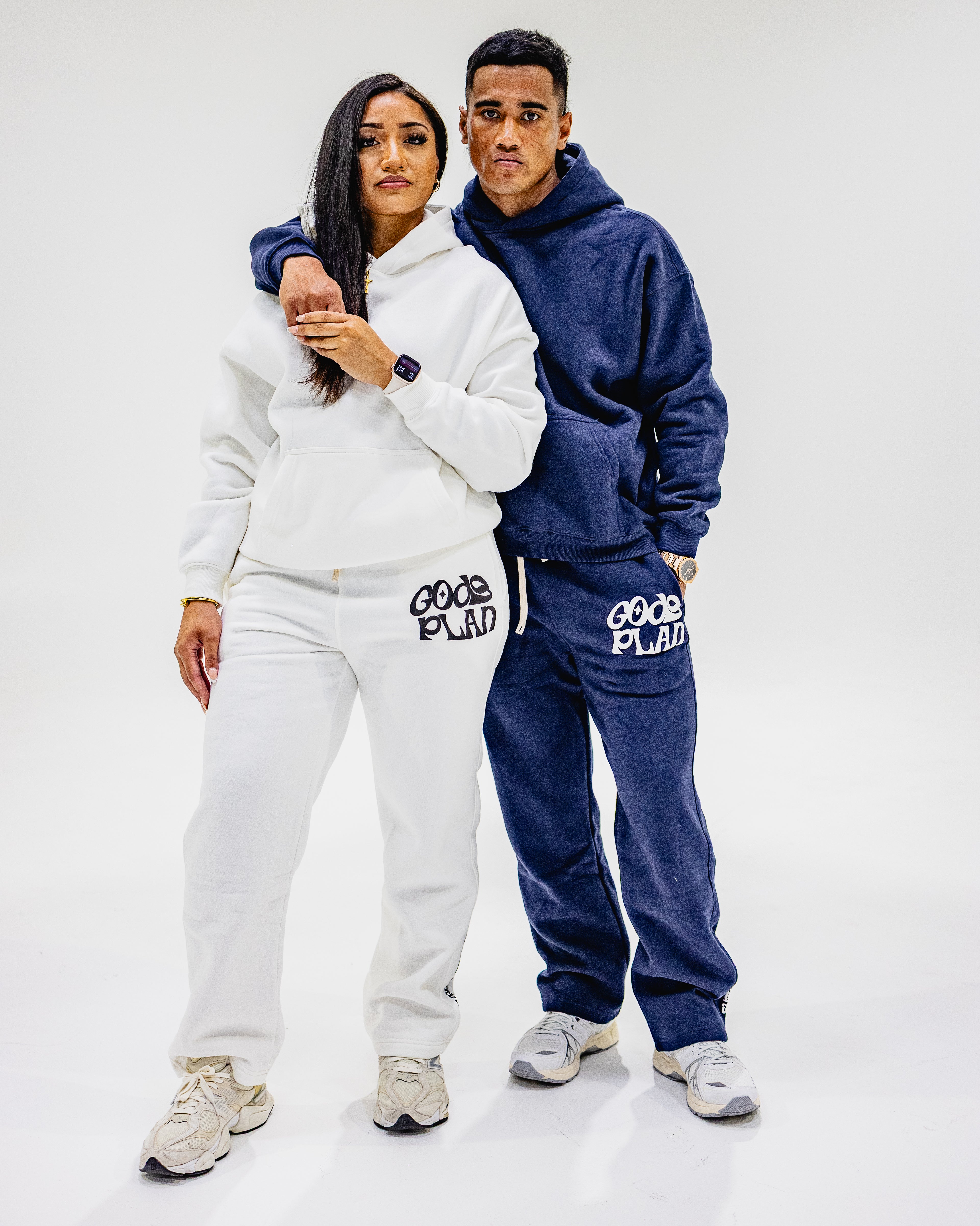 Navy Blue God's Plan Sweatpants