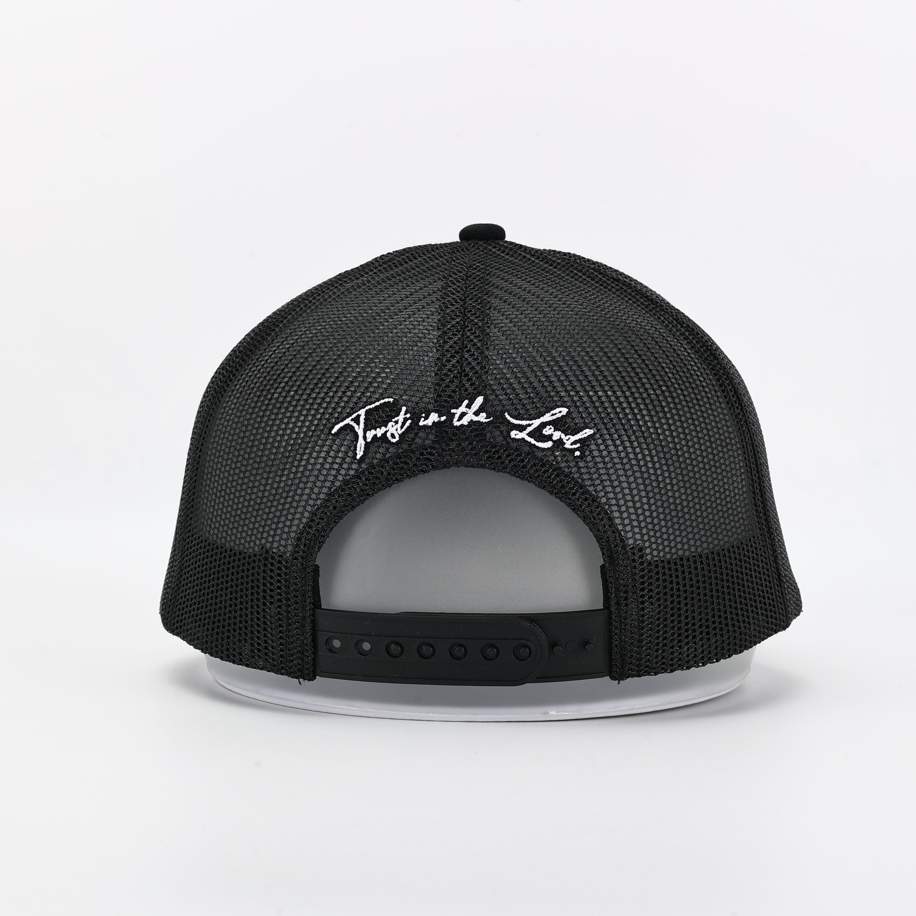 God's Plan Trucker Hat Black