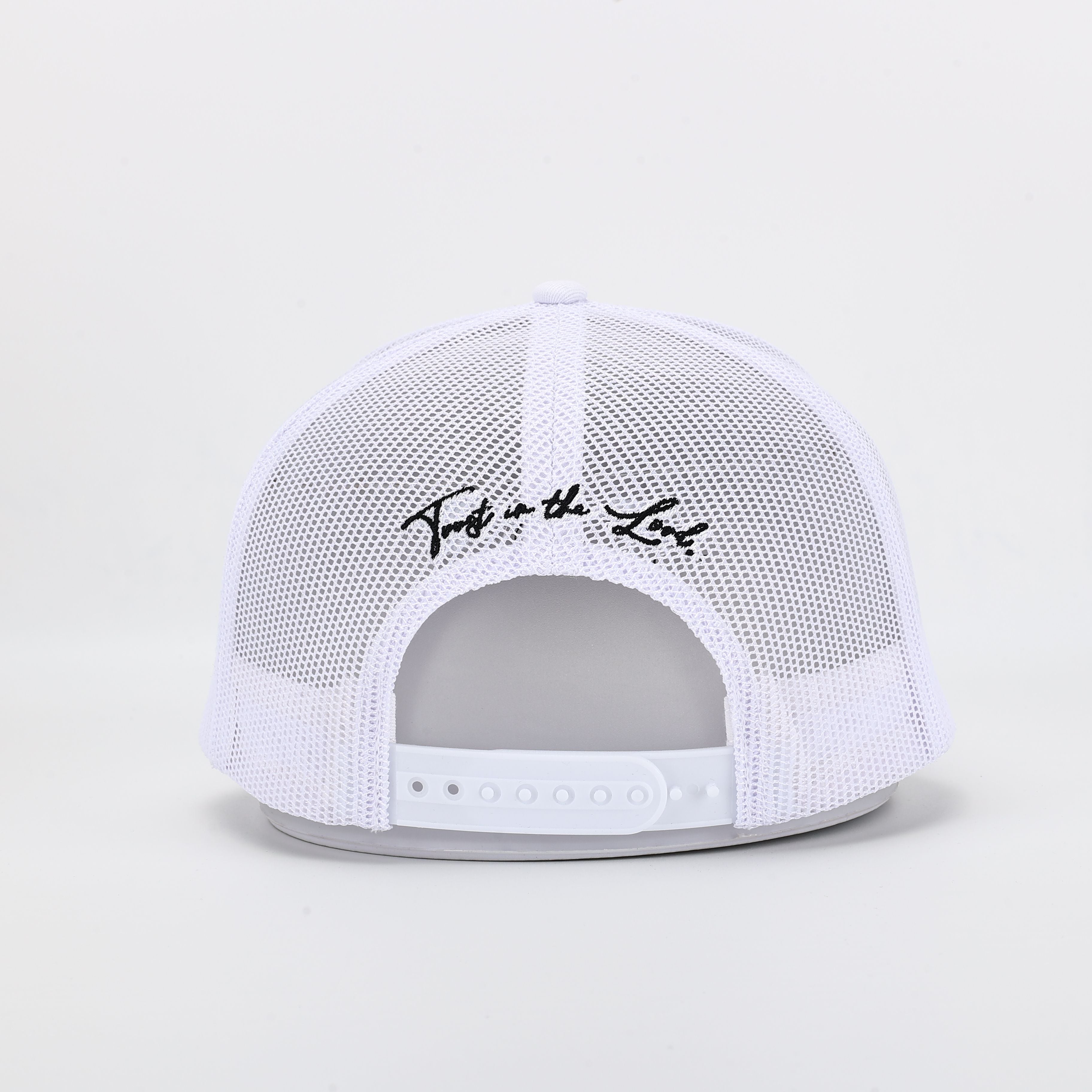 God's Plan Trucker Hat White