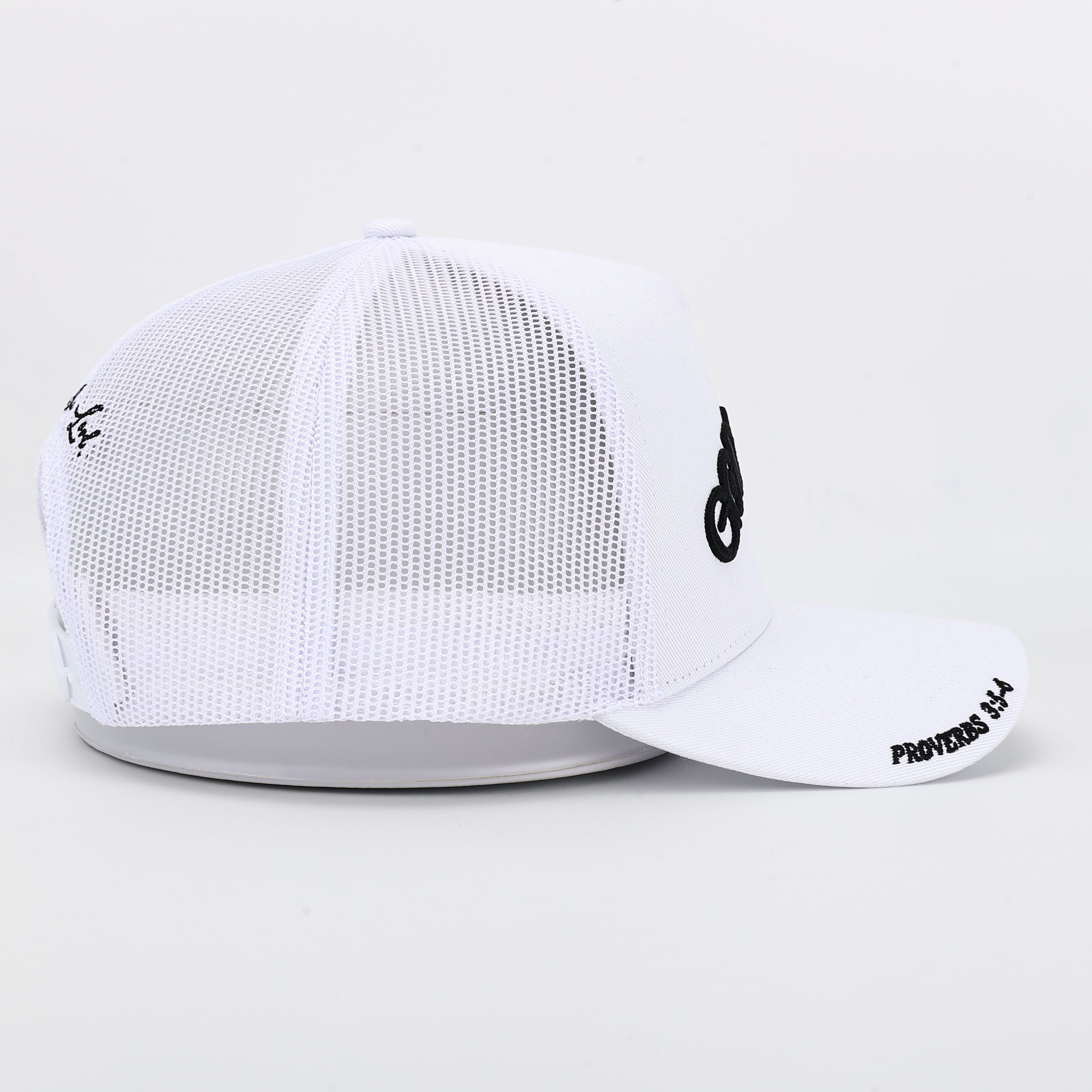 God's Plan Trucker Hat White